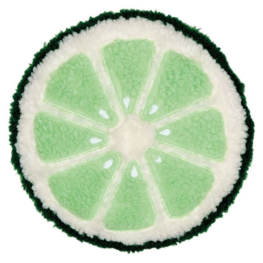 Kirkton House Large Lime Slice Shaped Fruit Accent Decor Pillow
